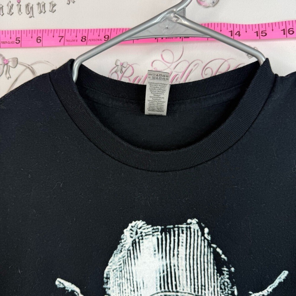Beyoncé 2023 tour renaissance Black Graphic Cowgirl Tee Metallic Silver Print - Picture 5 of 10